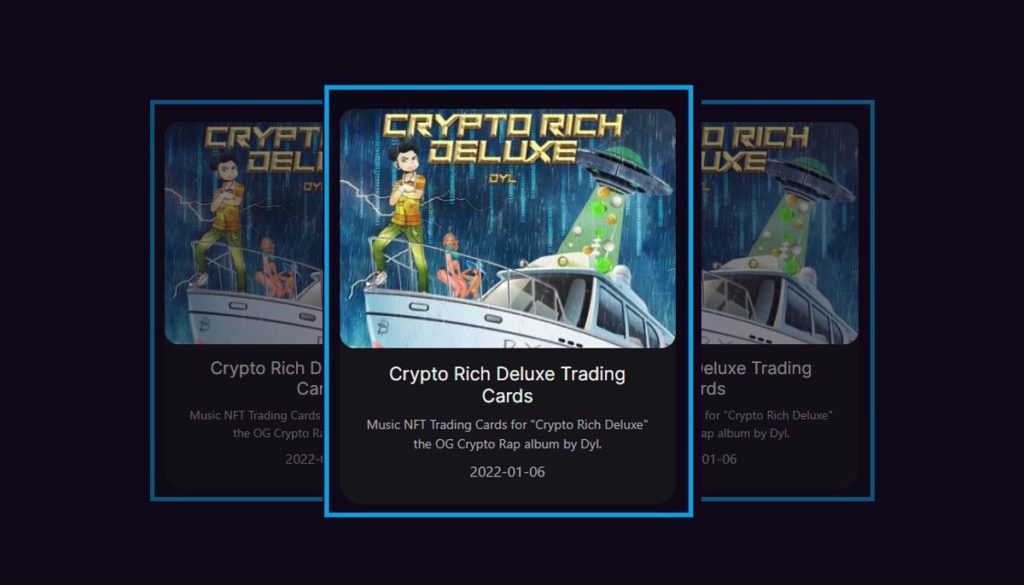 Crypto rich deluxe trading cards
